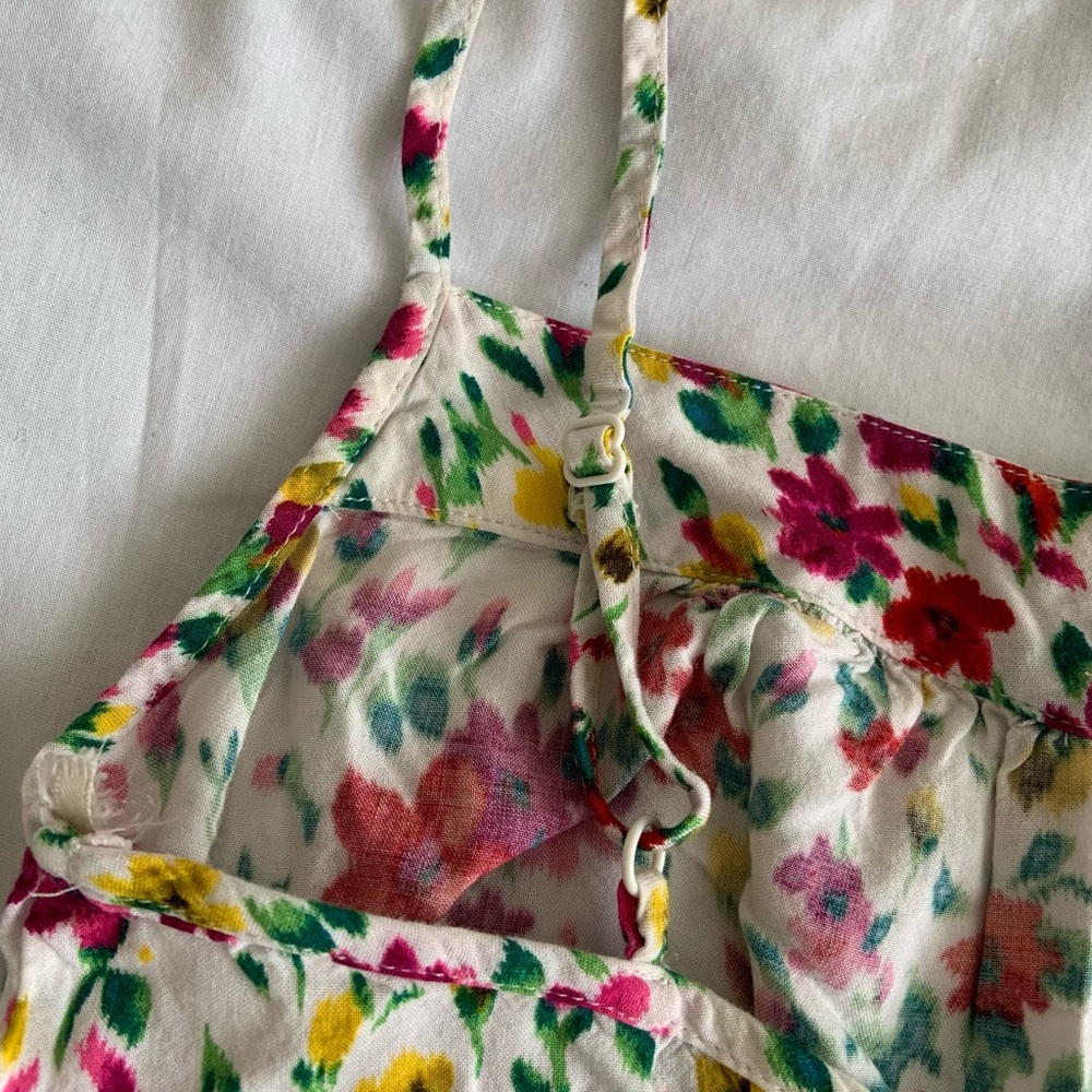Y2K F21 Floral Print Front Zip Tank Top - Picture 6 of 8